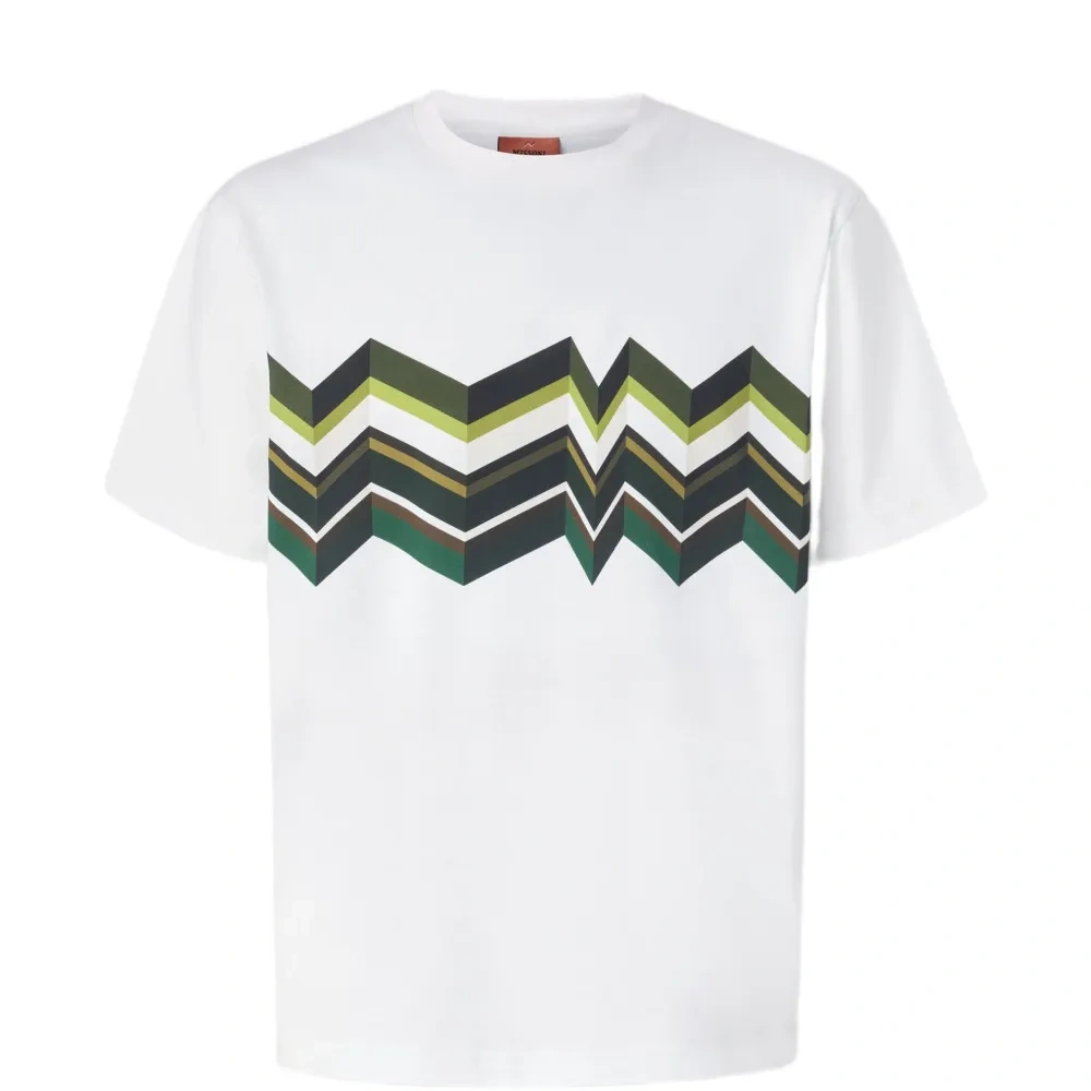 Футболка с зигзагообразным принтом