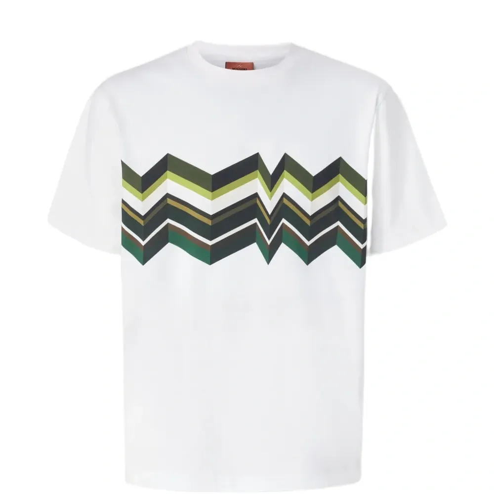 Футболка с зигзагообразным принтом