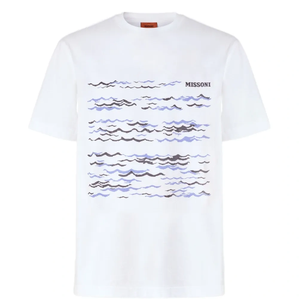 Футболка с принтом "волны"