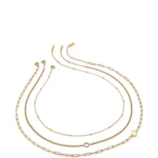 Комплект ожерелий в стиле "Иллюзия" (для многослойного ношения) Комплект ожерелий в стиле "Иллюзия" (для многослойного ношения)