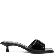 Босоножки на каблуке с квадратным носком, каблук 30 мм