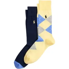 Комплект из двух пар носков с узором аргайл
