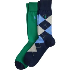 Комплект из двух пар носков с узором аргайл