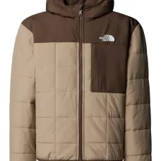 Двусторонняя стёганая куртка с капюшоном