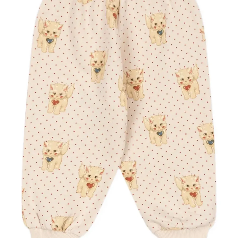 Брюки в горох с принтом