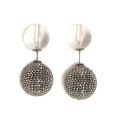 Декорированные серьги-подвески