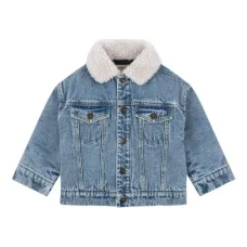 Куртка с воротником из овчины и принтом Куртка с воротником из овчины и принтом