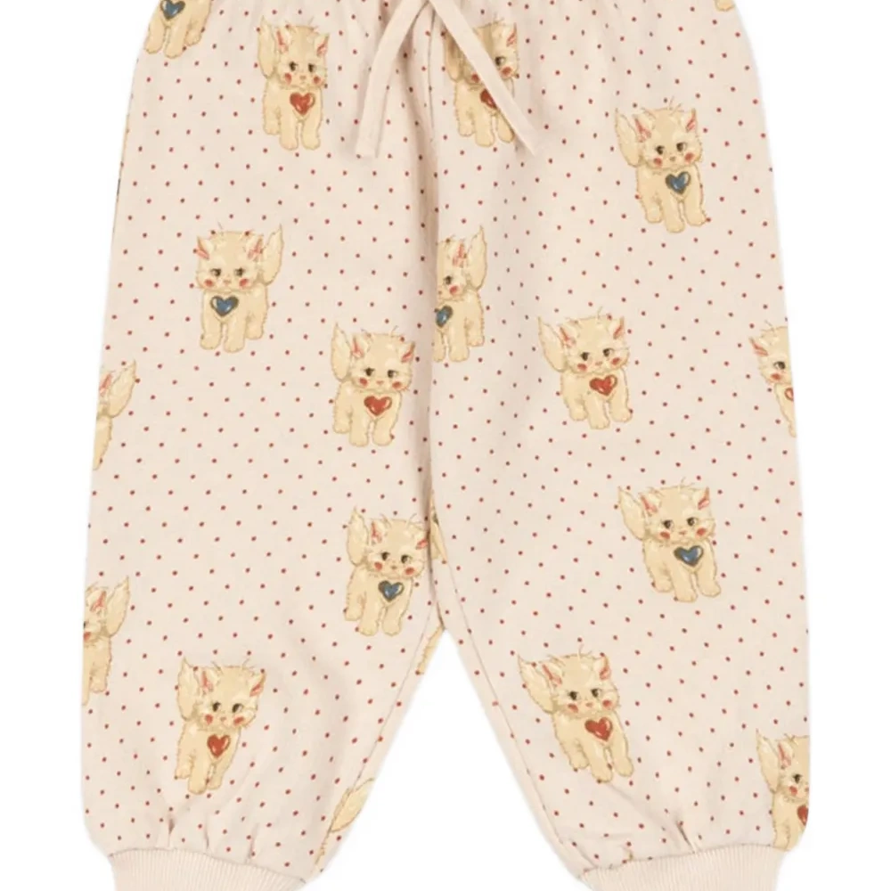 Брюки в горошек на завязках