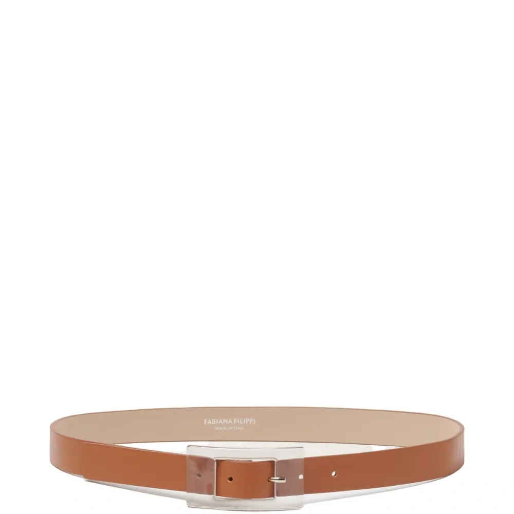 Ремень с прозрачной пряжкой