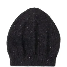 Шапка-бини с пайетками