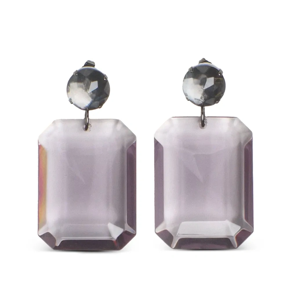 Прямоугольные серьги-подвески