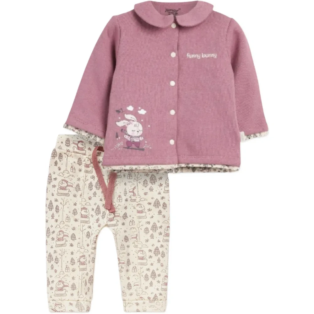 Комплект с узорчатыми брюками