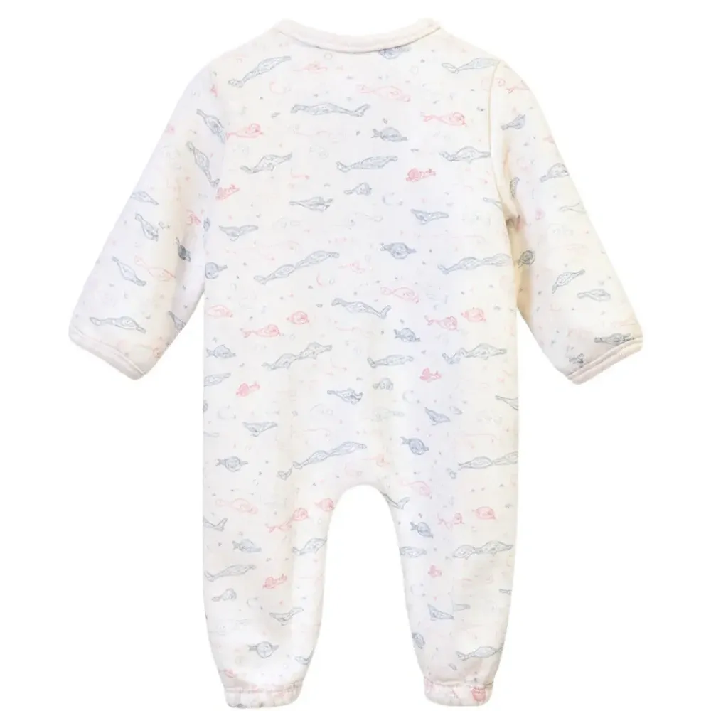 Комбинезон с принтом и завязками