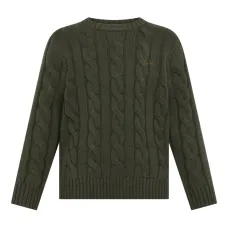 Свитер с косами