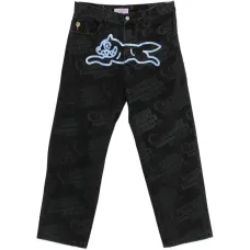 Джинсы с принтом «Двойная порция любого вкуса»