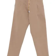 Брюки со складками и поясом Брюки со складками и поясом