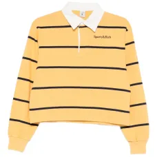 Длиннорукавое полосатое поло Длиннорукавое полосатое поло