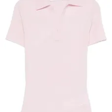 Трикотажный топ с воротником