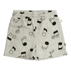 Шорты с принтом в виде нот