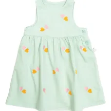 Платье без рукавов с сердечным узором