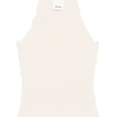 Майка в рубчик с фигурным краем Майка в рубчик с фигурным краем