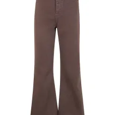 Расклешенные брюки с пятью карманами