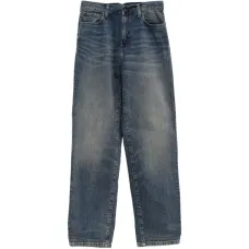 Прямые джинсы с нашивкой-логотипом