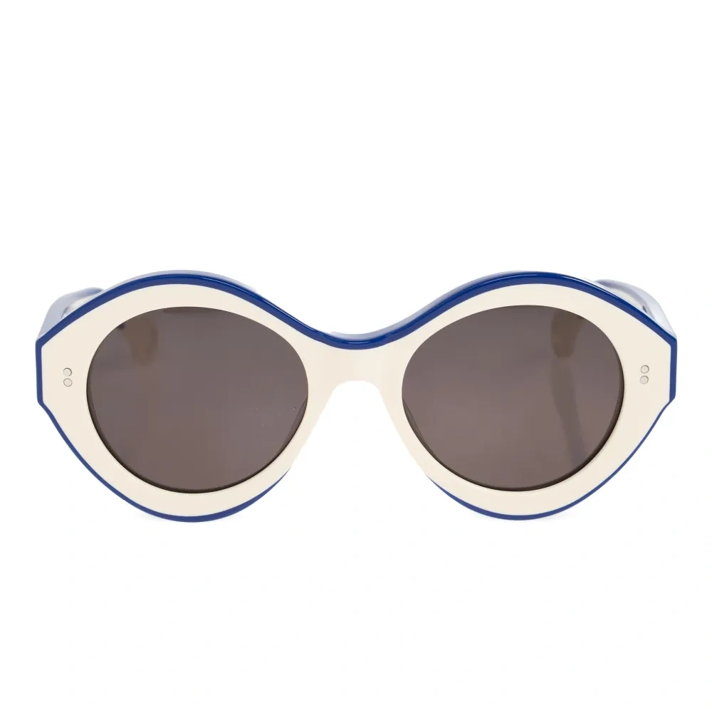 Овальные солнцезащитные очки с тонированными стеклами