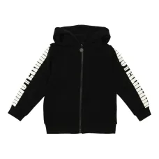 Худи на молнии с принтом на рукавах