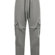 Брюки с карманами и кулиской