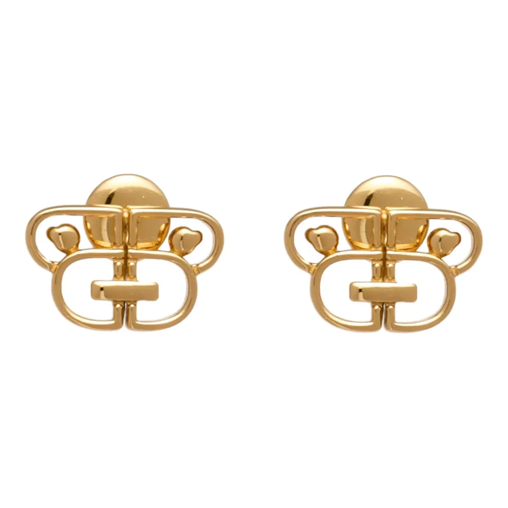 Серьги-гвоздики с логотипом