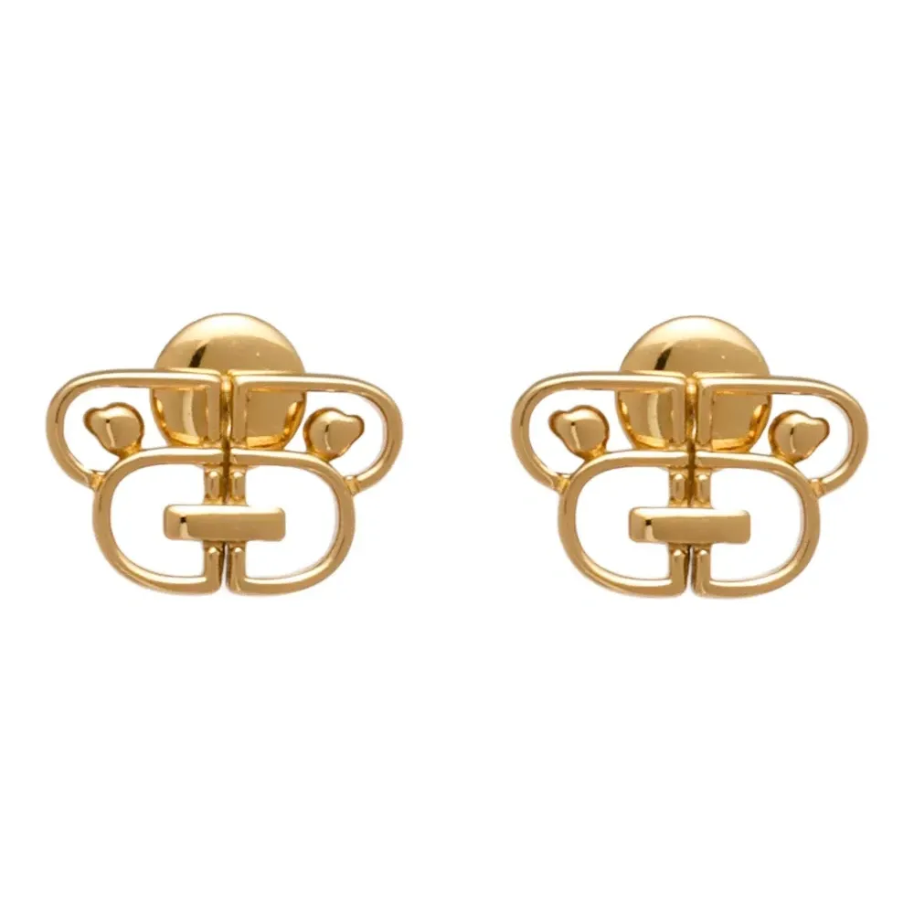 Серьги-гвоздики с логотипом