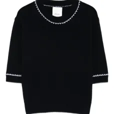 Футболка с контрастной отделкой