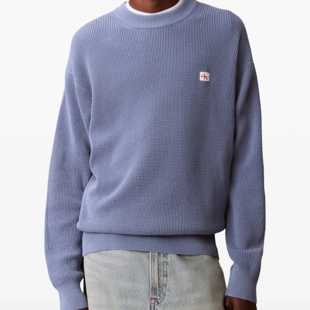 Свитер вафельной вязки