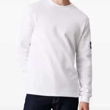 Футболка с длинными рукавами и нашивкой-логотипом