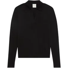 Джемпер с V-образным вырезом и длинными рукавами