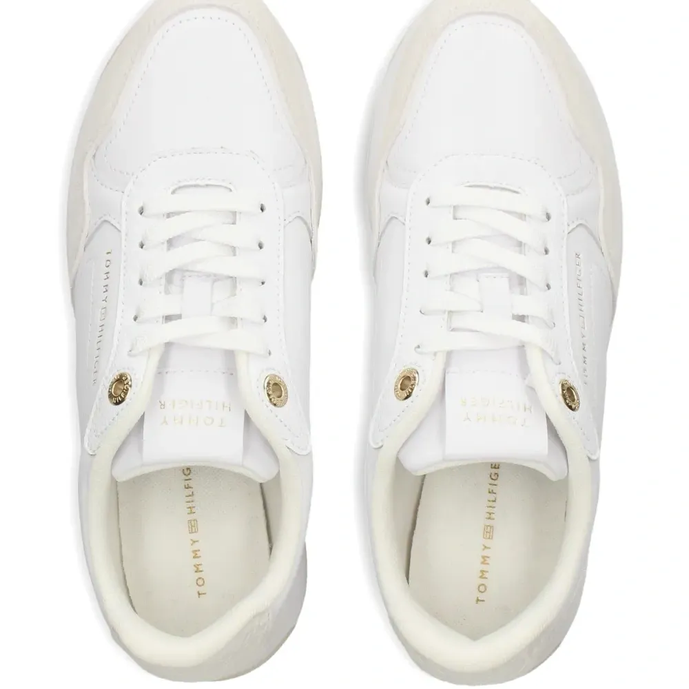 Кожаные кеды с логотипом