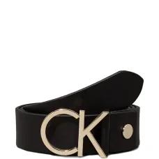 Кожаный ремень с пряжкой с логотипом