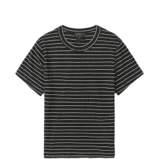 Полосатая рубчатая футболка