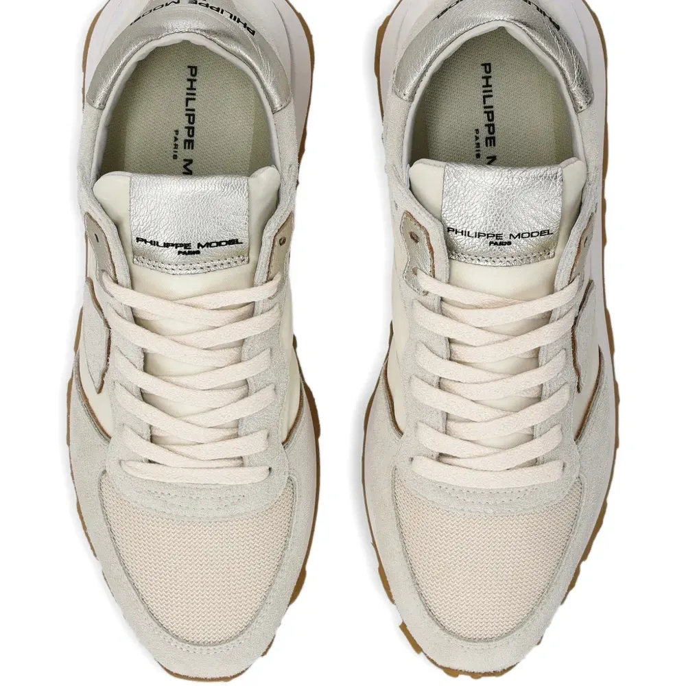 Кроссовки Tropez High Low с эффектом металлик