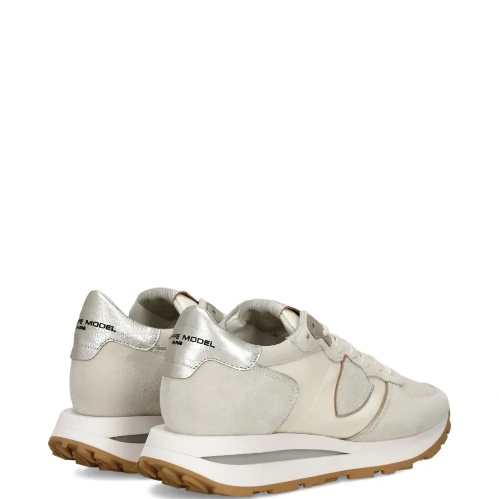 Кроссовки Tropez High Low с эффектом металлик