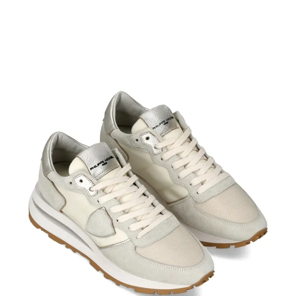 Кроссовки Tropez High Low с эффектом металлик