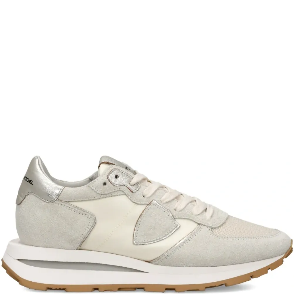 Кроссовки Tropez High Low с эффектом металлик