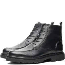 Фактурные ботинки на шнуровке Фактурные ботинки на шнуровке