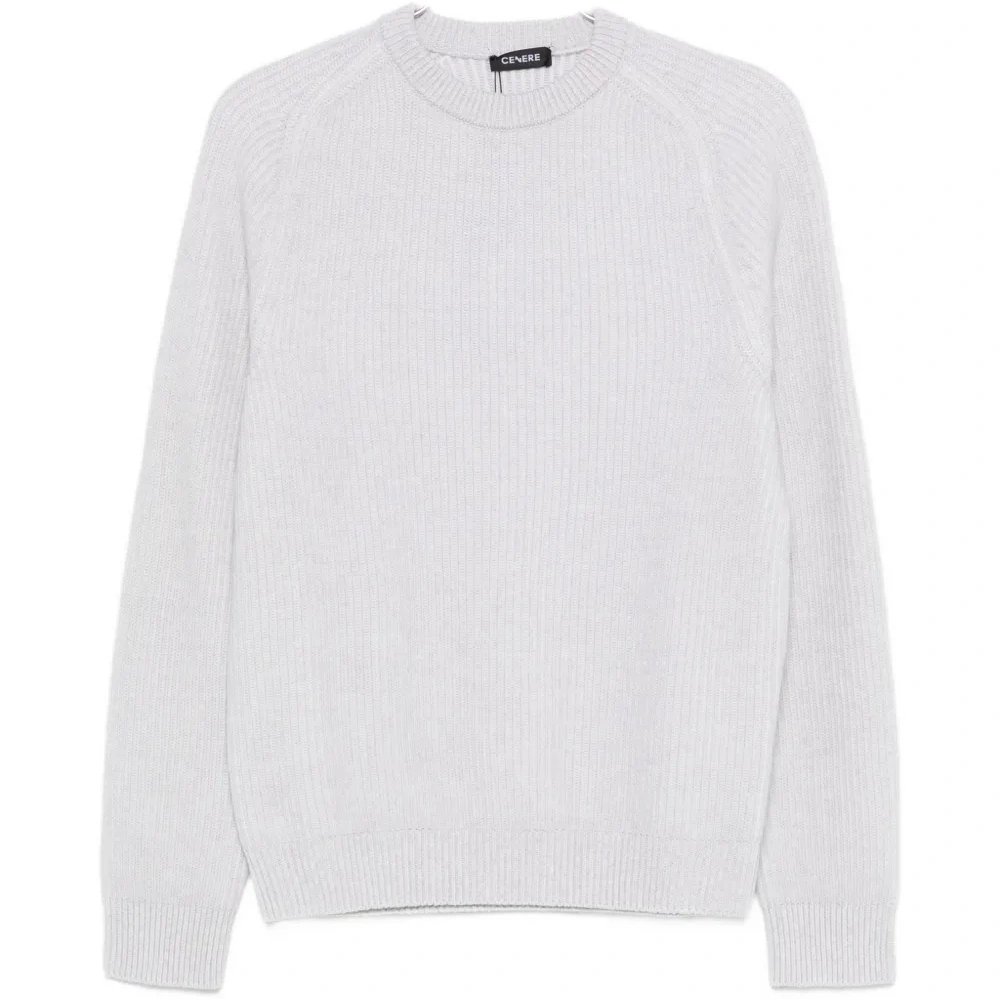 Рифленый трикотажный свитер