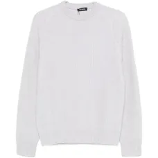 Рифленый трикотажный свитер