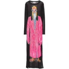 Платье макси с принтом