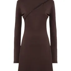 Платье из джерси с вырезами и пуговицами