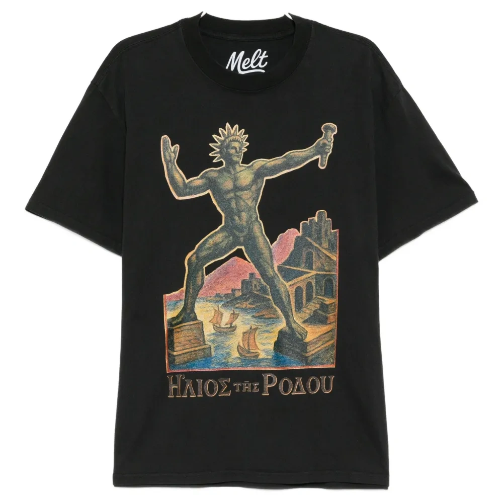 Хлопковая футболка с принтом