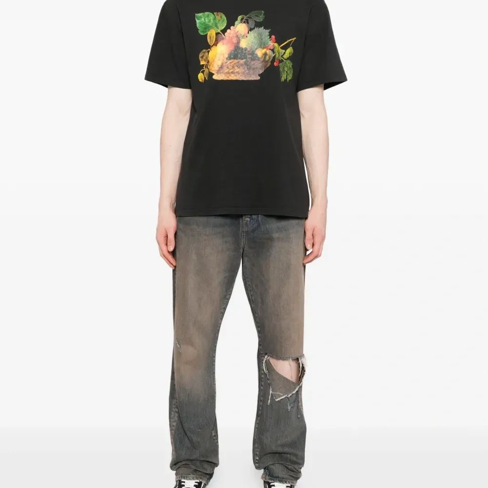 Хлопковая футболка с принтом